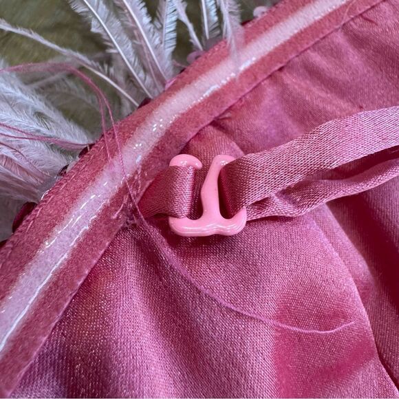 Anthropologie Audrey Adele Pink Feather Sequin‎ Mini Dress XS - Picture 15 of 16